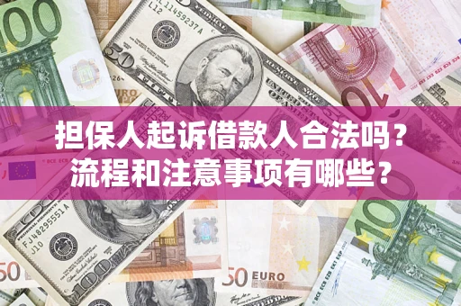 北京担保人起诉借款人合法吗？流程和注意事项有哪些？