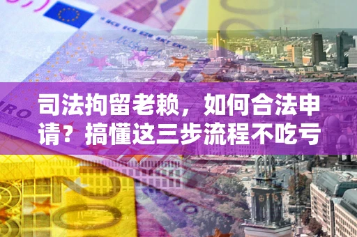 北京司法拘留老赖，如何合法申请？搞懂这三步流程不吃亏！