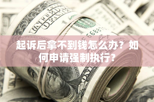 北京起诉后拿不到钱怎么办？如何申请强制执行？